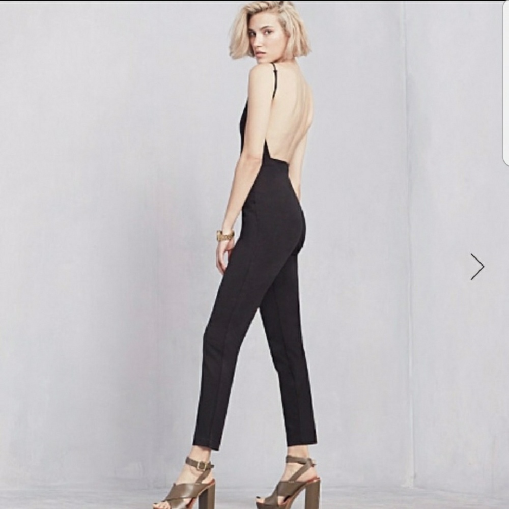 Reformation Black Oliver Jumper Jumpsuit Medium